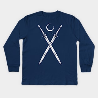 swords moon Kids Long Sleeve T-Shirt